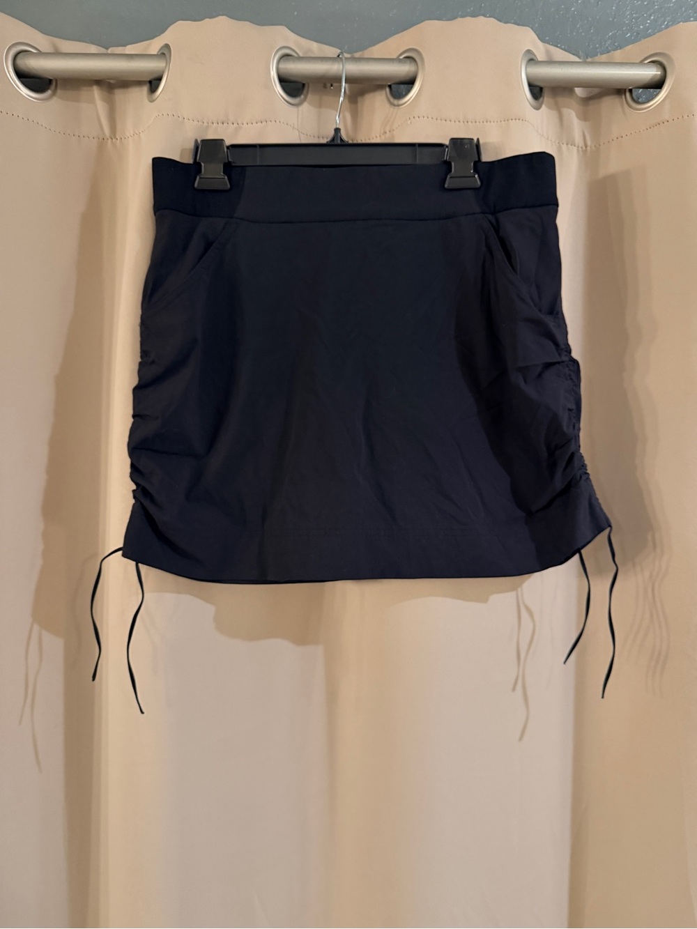 Women’s Columbia Black Drawstring Side Ruched Skirt